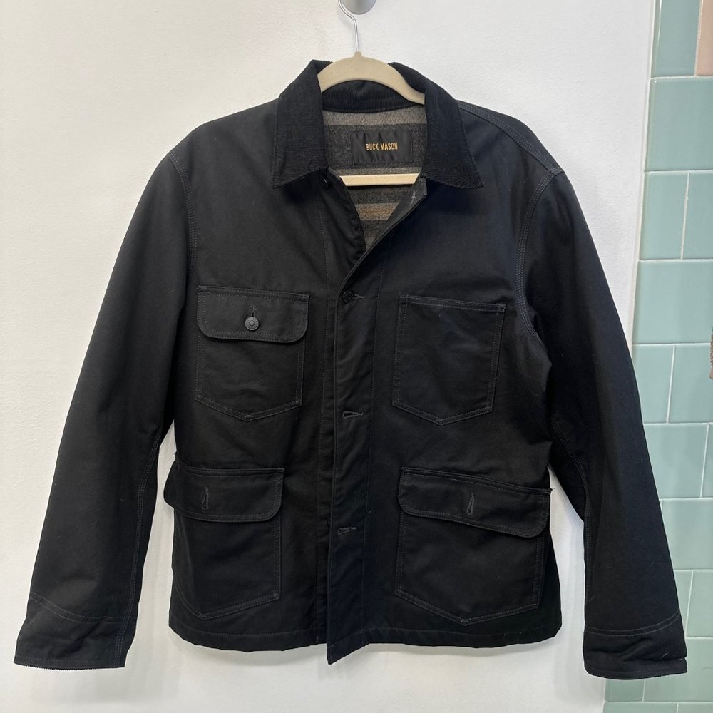 Buck Mason Dry Waxed Canvas Highland Jacket (Black|Small)